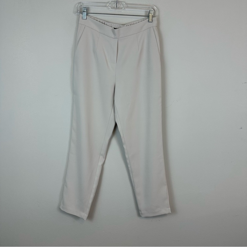 Quince | Pull On Slim Leg Trouser Pants Beige Size Small